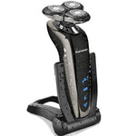 Kurener Electric Shaver Razor Beard Trimmer Rotary Shaver Rotation razor Full body water wash razor Wet/Dry Rechargeable