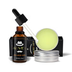 ALIVER 30ml/30g Men Beard Oil Strengthen Thicken Beard Growth Argan Oil Wax Shine Beard Growth Products