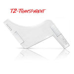 New Arrivals Men Beard Shaping Styling Template Comb Transparent Men's Beards Combs Beauty Tool For Hair Beard Trim Templates