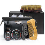 XY Fancy 7 Pcs/set Beard Suit Beard Comb Brush Cream Oil Beard Styling Care Cleaning Kit